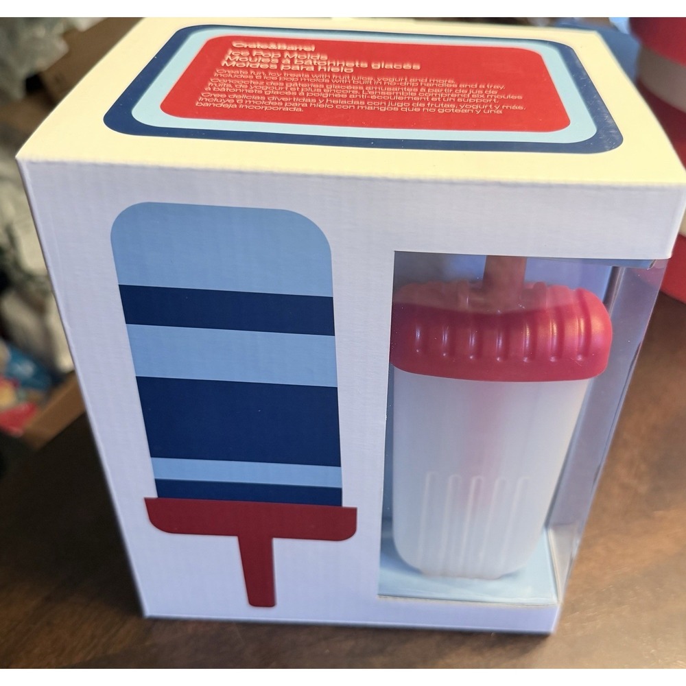 Crate & Barrel Ice Pop Molds Popsicles Frozen Treats Set Of Six NIB